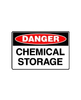 CHEMICAL STORAGE SIGN 125DP