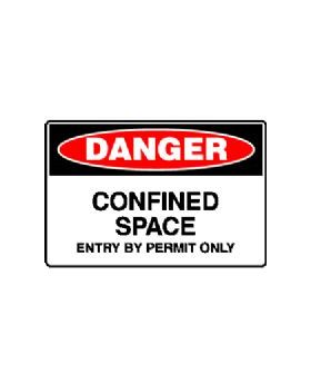 CONFINED SPACE ENTRY BY PERMIT ONLY SIGN 96DMC