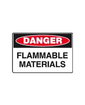 FLAMMABLE MATERIALS SIGN 23DP