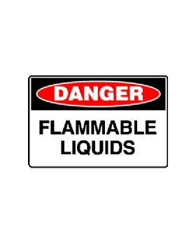FLAMMABLE LIQUIDS SIGN 185DMC