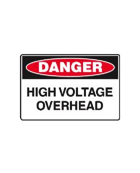 HIGH VOLTAGE OVERHEAD SIGN 71DP