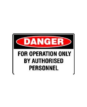 FOR OPERATION ONLY BY AUTHORISED PERSONNEL SIGN 229DSAV
