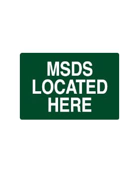 MSDS LOCATED HERE SIGN 121ESAV