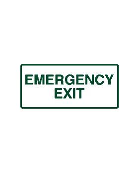 EMERGENCY EXIT SIGN (WHITE) 308EP (QLD)