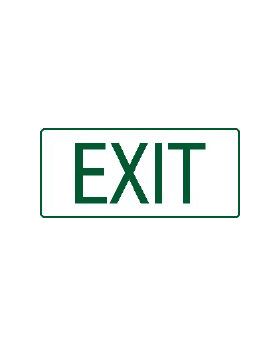 EXIT SIGN (WHITE) 313EM (QLD