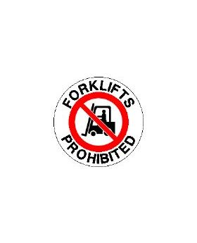 FORKLIFTS PROHIBITED SIGN SF1-A