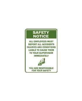 SAFETY NOTICE SIGN 370SAV