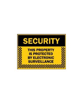 SECURITY THIS PROPERTY IS PROTECTED BY ELECTRONIC SURVEILLANCE S 135P