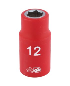 Draper Tools 1/2 Sq. Dr. Fully Insulated VDE Socket (12mm) DRA31785