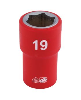 Draper Tools 1/2 Sq. Dr. Fully Insulated VDE Socket (19mm) DRA31880