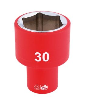 Draper Tools 1/2 Sq. Dr. Fully Insulated VDE Socket (30mm) DRA32000