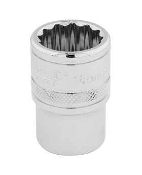 Draper Tools 1/2 Square Drive Hi-Torq&#174; 12 Point Socket (18mm) DRA33202