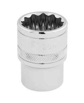 Draper Tools 1/2 Square Drive Hi-Torq&#174; 12 Point Socket (20mm) DRA33289