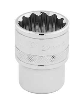 Draper Tools 1/2 Square Drive Hi-Torq&#174; 12 Point Socket (22mm) DRA33368