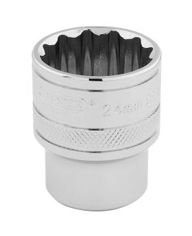 Draper Tools 1/2 Square Drive Hi-Torq&#174; 12 Point Socket (24mm) DRA33372