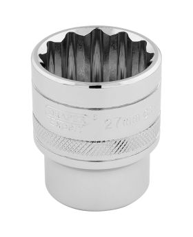 Draper Tools 1/2 Square Drive Hi-Torq&#174; 12 Point Socket (27mm) DRA33442