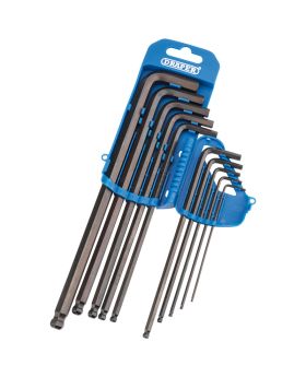 Draper Tools Extra Long Metric Hexagon and Ball End Hexagon Key Set (10 Piece) DRA33719