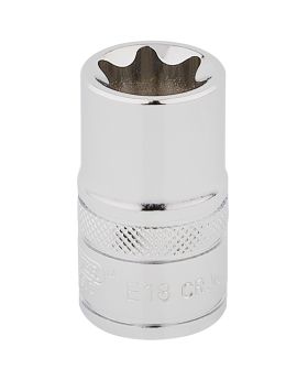 Draper Tools 1/2 Square Drive Draper TX-STAR&#174; Socket (E18) DRA34340