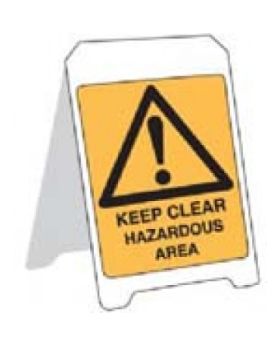KEEP CLEAR HAZARDOUS AREA STAND PS4FP