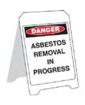 ASBESTOS REMOVAL IN PROGRESS STAND PS5FP