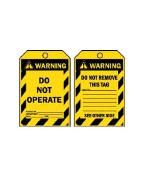 DO NOT OPERATE TAG TAGW2C