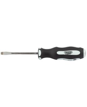 Draper Tools Pound Thru Plain Slot 5.5 x 75mm Soft Grip Screwdrivers DRA35176
