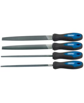 Draper Tools 200mm Soft Grip Engineers File Set (4 Piece) DRA44962