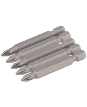 Draper Tools No.1 1/4 Hex. PZ Type Insert Bit 50mm Long x 5 DRA64281