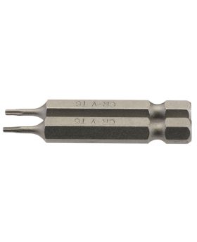Draper Tools T6 1/4 Hex. Draper TX-STAR&#174; Insert Bit 50mm Long x 2 DRA66481