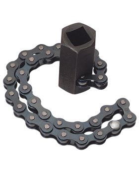 Draper Tools 1/2 Square Drive or 24mm 130mm Capacity Chain Oil Filter Wrench DRA77592