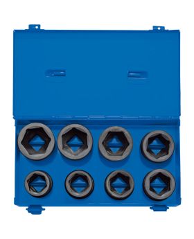 Draper Tools 3/4 Sq. Dr. Metric Impact Socket Set in Metal Case (8 Piece) DRA83272