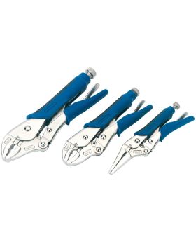 Draper Tools Soft Grip Self Grip Pliers Set (3 Piece) DRA88293