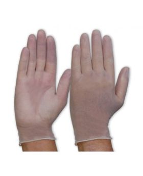 PROCHOICE Clear Vinyl Gloves Powder Free - Large-100pck DVNPFL
