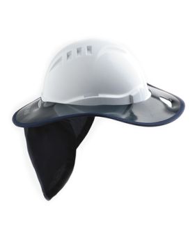 PRO CHOICE Plastic Hard Hat Blue Brim HHPBB