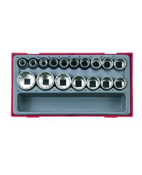 Teng Tools TT1217 17 PCE 1/2" DR Metric Socket set