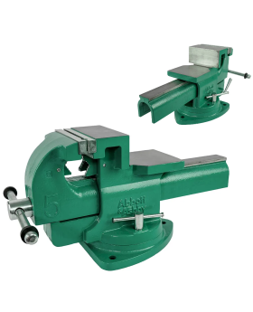 ABBOTT & ASHBY 200MM 8" Heavy Duty Bench Vice With Quick Release-Swive Basel & Pipe Vice