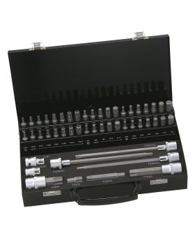 Bahco BE5049 Industrial Bit & Socket Set-49pce-Torx,Hex,Spline,Tamperproof