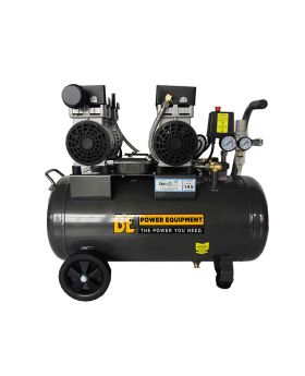 BAR BE Direct Drive Twin Motor Oil Free Silent Air Compressor-50ltr