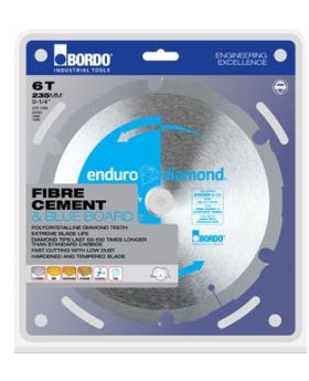 Bordo 7455-3058 Enduro PCD TCT Saw Blade-Fibre Cement,Plasterboard-305mm x 8T