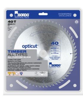 Bordo 7453-25424 Opticut TCT Saw Blade-Wood Cut-254mm x 24T