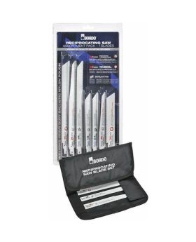 BORDO Reciprocating Saw Assortment Blade Set-In Heavy Duty Ballistic Nylon Pouch