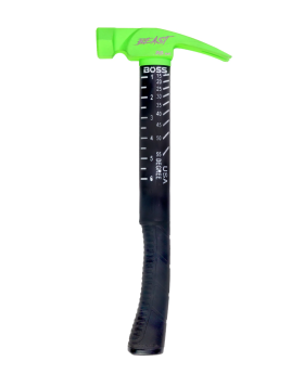BOSS Tools "The Beast" CERAKOTEÂ® Steel Hammer With Fiberglass Handle-28oz-Milled Face