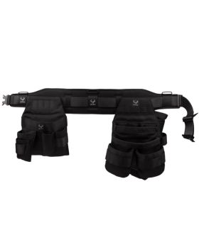 BPRO by BUILDPRO Tradie Premium Cordura Backsupport Tool Belt Bundle Kit-LAX Left Dom