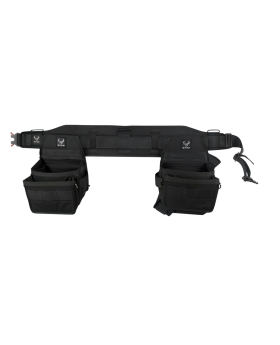 BPRO by BUILDPRO Tradie Premium Cordura Backsupport Tool Belt Bundle Kit- Trimmer Elite- Right Dom