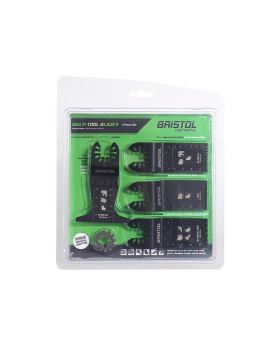 BRISTOL by Alpha 4 Piece Multitool Blade Set with Bonus Adaptor
