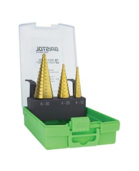 BRISTOL by Alpha Straight Flute Metric 4-30mm Drill Set-3pce - BTWSD-SET3