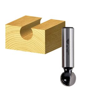 Carbitool 2 Flute Router Bit Ball End Bit  Carbide Tipped-1/2 TCT, 2 FLT 1/2 SHK- TBE 416 1/2