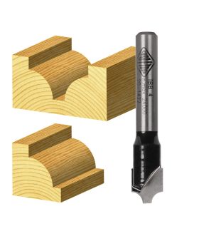 Carbitool 2 Flute Router Bit Beading Bit  Carbide Tipped-6.35MM TCT, 2 FLT 1/2 SHK TBB 8 1/2