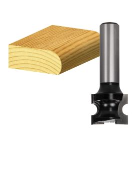 Carbitool 2 Flute Router Bit Ball Nose Radius Bit  Carbide Tipped-23MM TCT, 2 FLT 1/2 SHK-  TBN 4 1/2