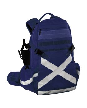 CARIBEE Mineral King 32L Safety Back Pack With Helmet Storage & Hydration Pack Ready-Navy Blue-Mine & Railway Spec